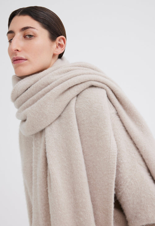 Jac+Jack Mellow Cashmere Shawl - Flaxen Beige